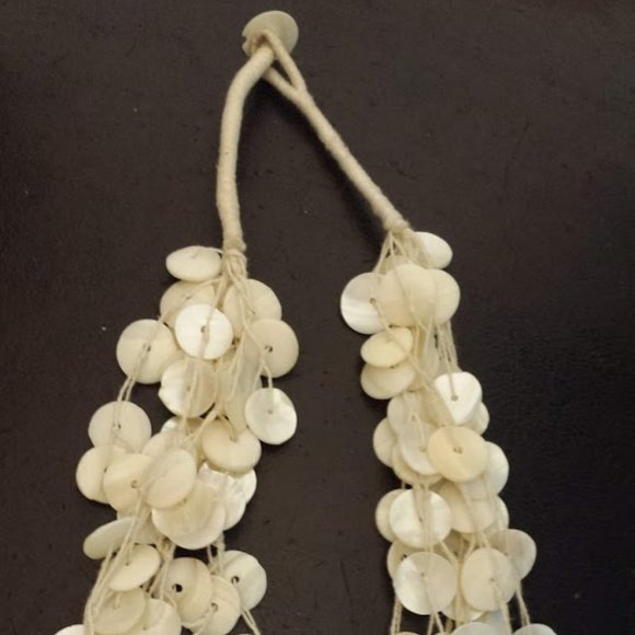 Vintage Mother of Pearl Multi strand Necklace Natural MOP - Picture 5 of 5
